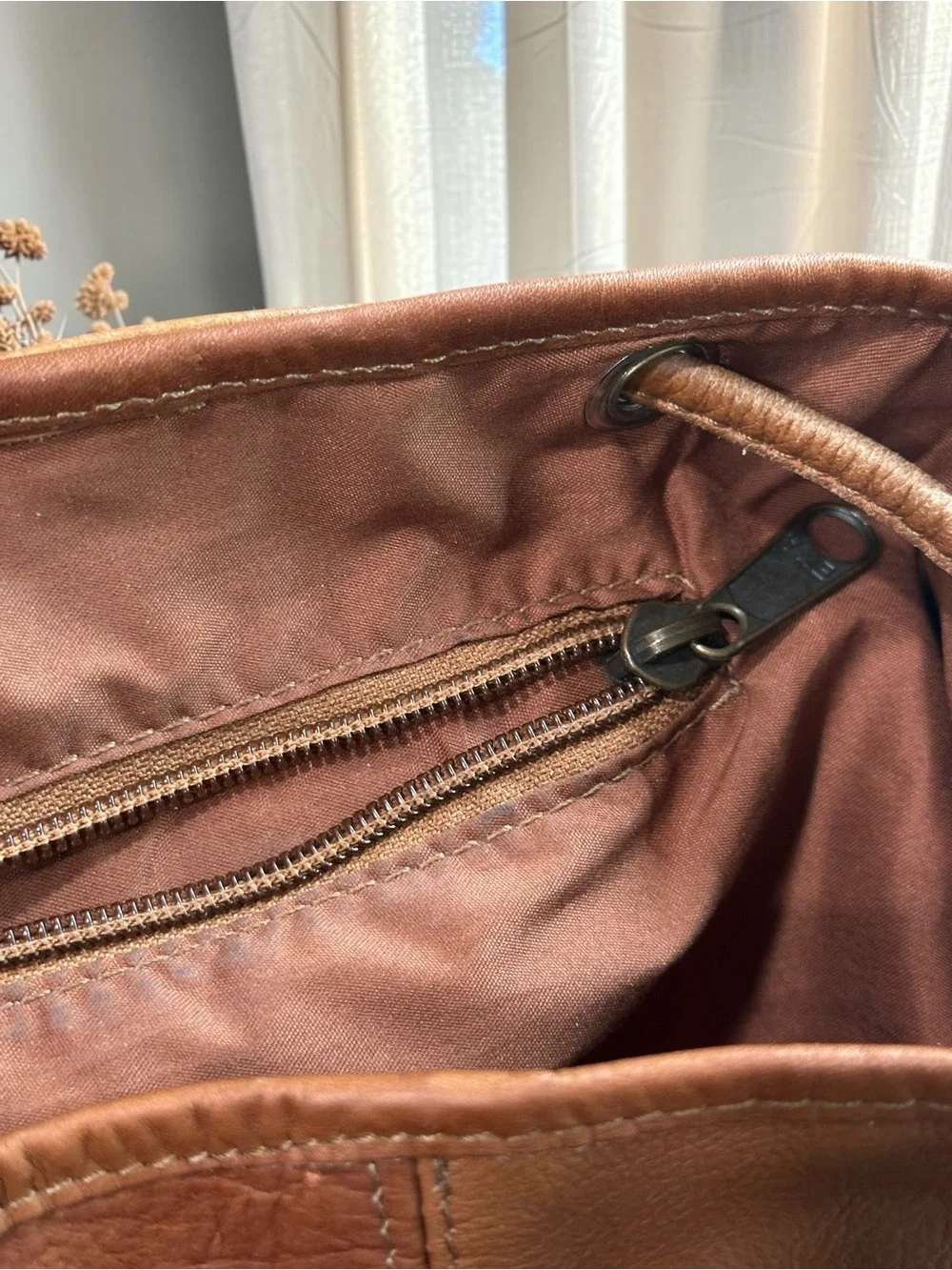 Genuine Leather Small Backpack/Handbag.